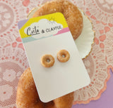 Cinnamon Donut studs